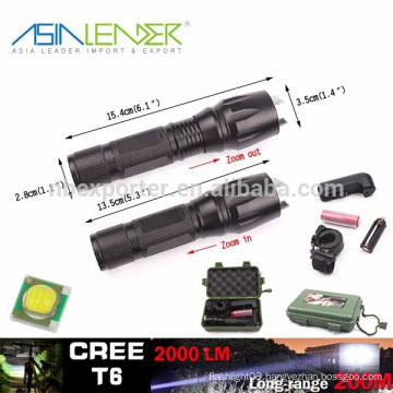 T6 /10W-2000 Lumens, 135g, BT-4764 LED Flashlight Tactical